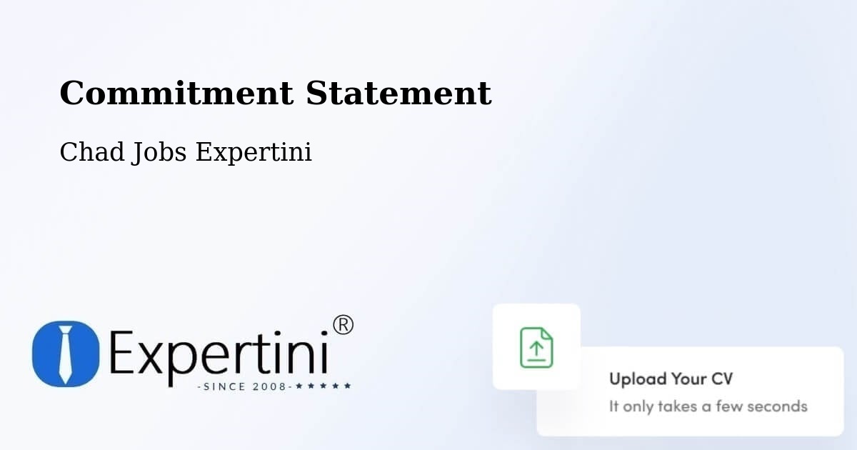 Commitment Statement - Chad Jobs Expertini