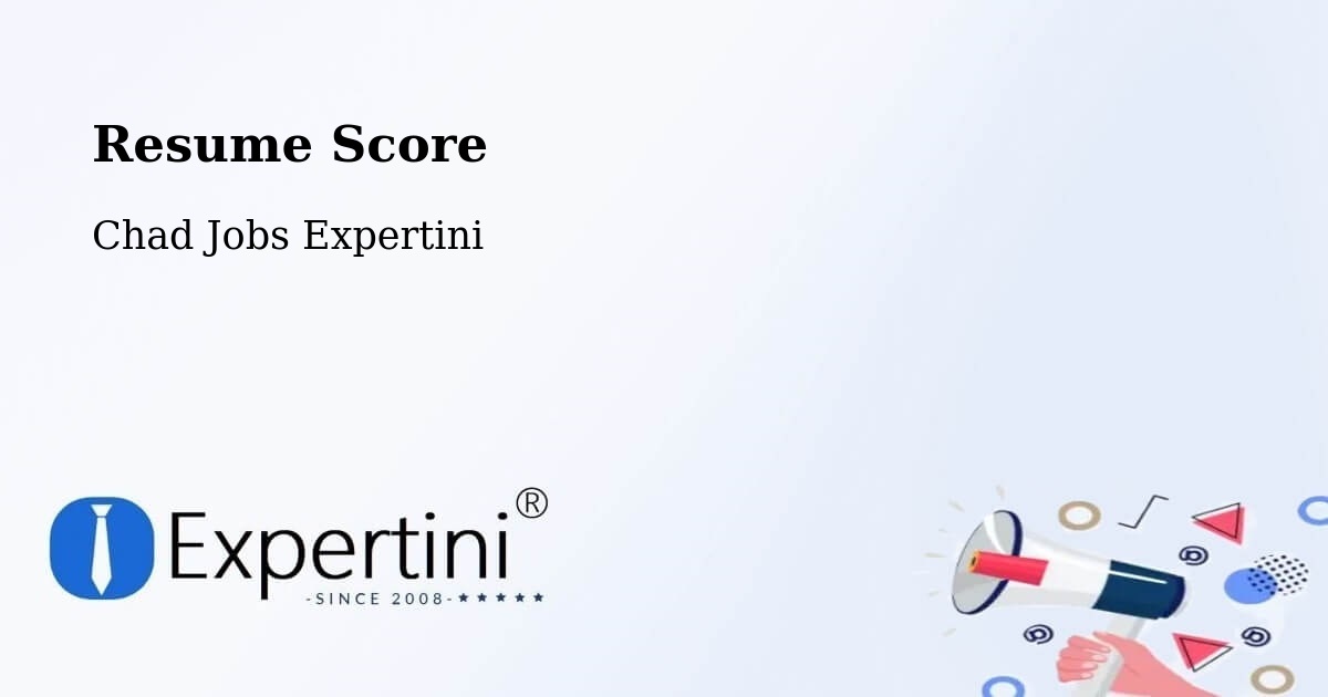 Resume Score & Job Description Match Tool – Chad - Chad Jobs Expertini